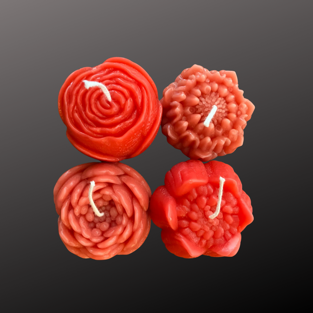 Flower Candle Set (4 pcs)