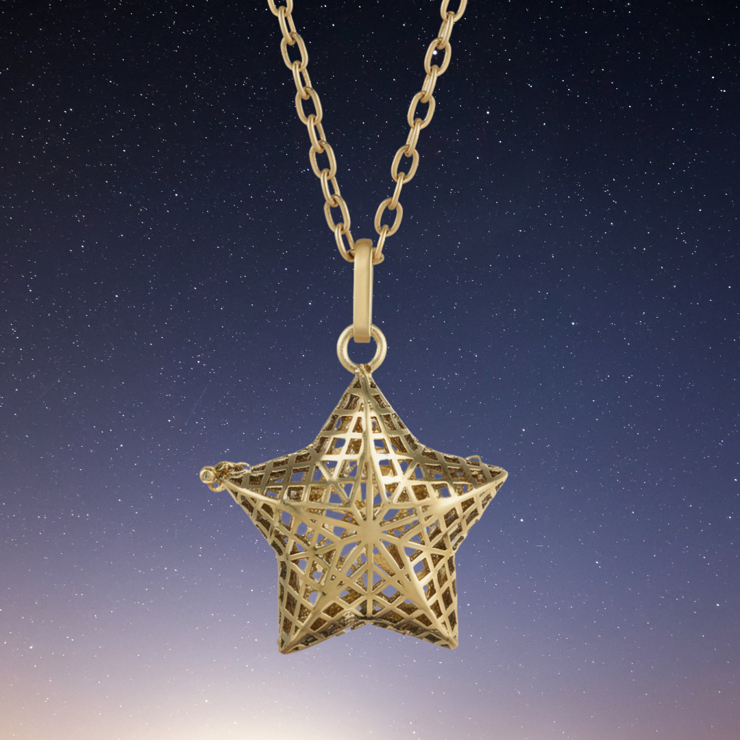 Golden Star Aura Pendant