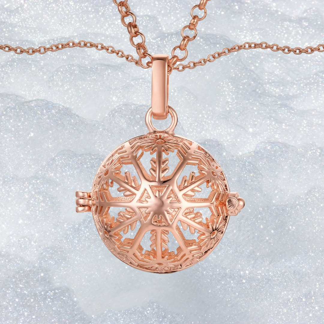 Rose Snowflake Aura Aroma Pendant