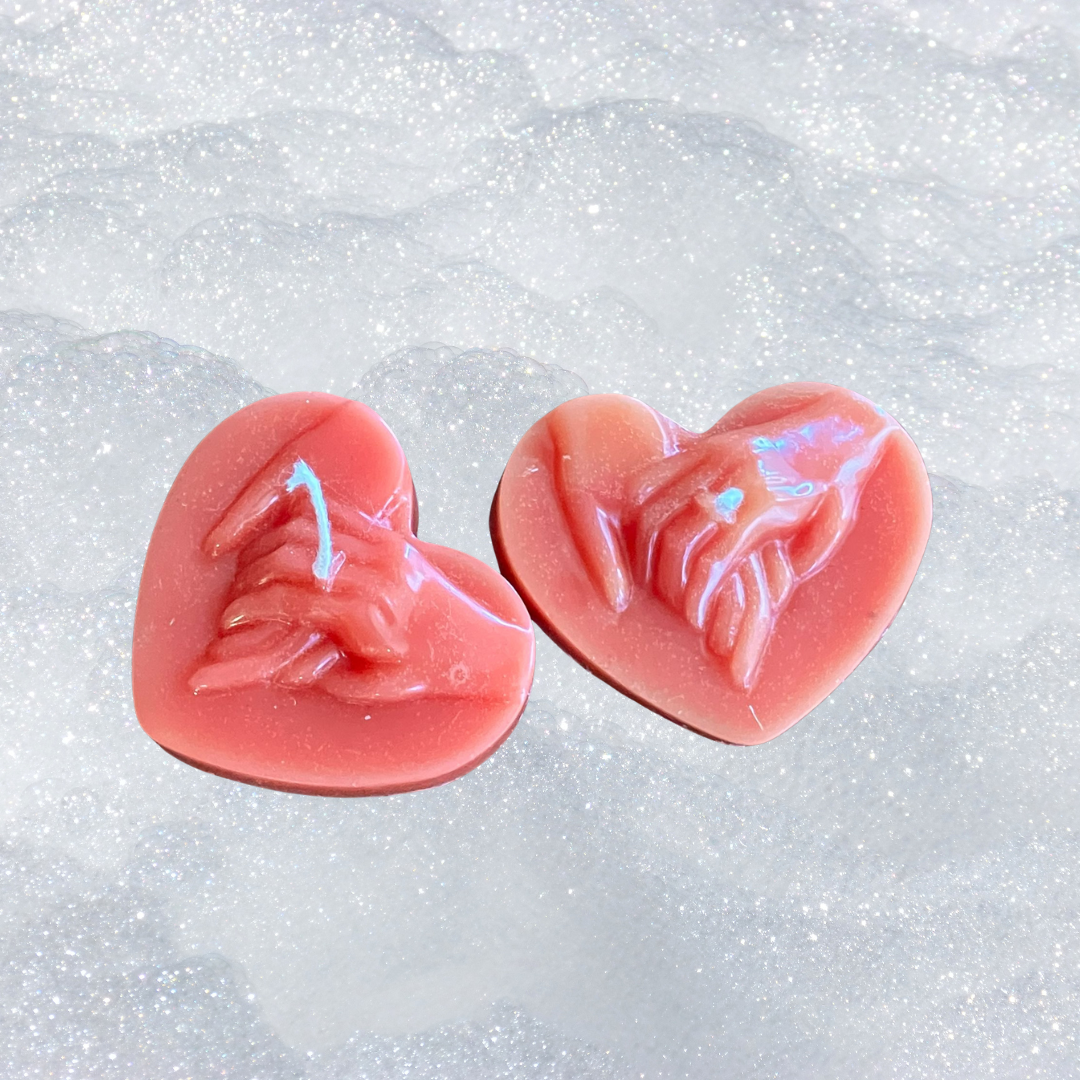 Duo de bougies en forme de cœur pour la Saint-Valentin 