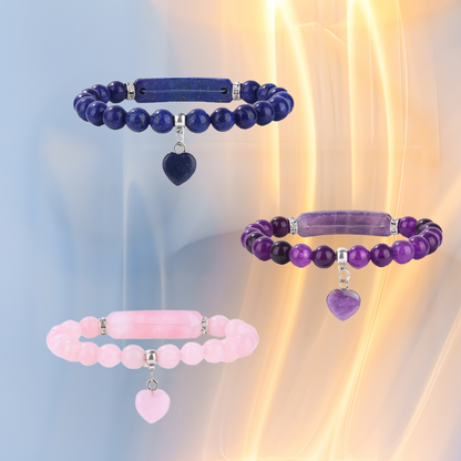 Bracelet pierre cœur