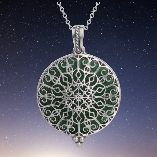 Emerald Mandala Aroma Pendant