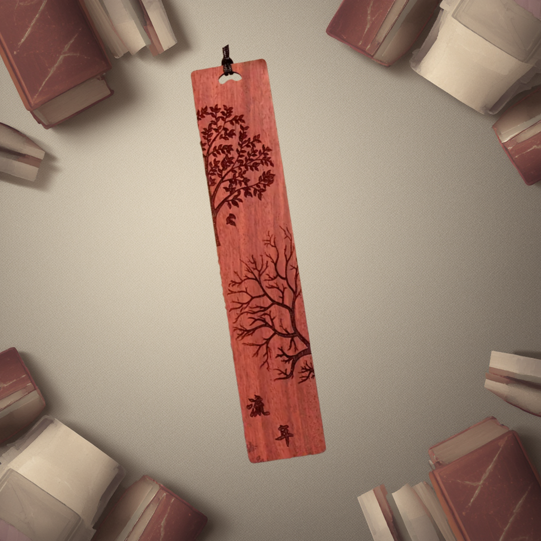 Tree of Balance Aromatherapy Bookmark (Black / Brown)